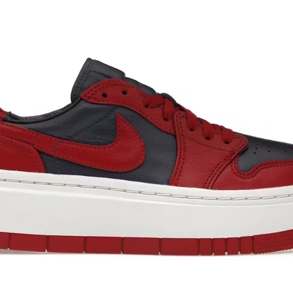 Nike women's Jordan grey and sail red Air One Low Elevate UNLV sz7 in guc - Picture 2 of 9